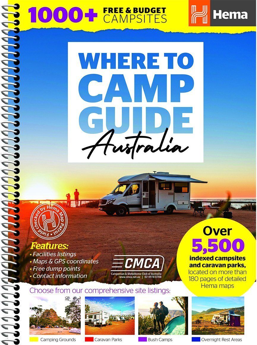 Guide - Where to Camp Guide : Australia   Hema Maps