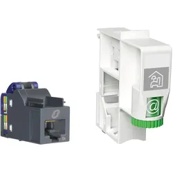ABN, Verteilerschrank Zubehör, APL-Set ohne Patchkabel Cat.6a Modul 180Grad BP110
