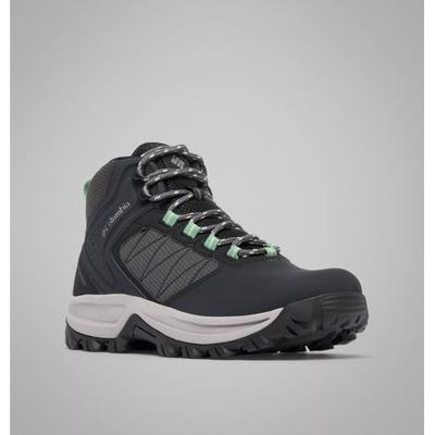 Wanderschuh COLUMBIA "TRANSVERSE™ HIKE WATERPROOF", Damen, Gr. 37, atmungsaktiv, schwarz (schwarz, sage leaf), Leder, Schuhe Wanderschuh, wasserdicht