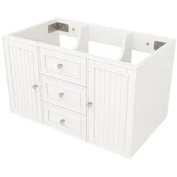 STILVORA Wandhängender Waschtischunterschrank MDF Weiß 78,5x46x46,8 cm mit Fach