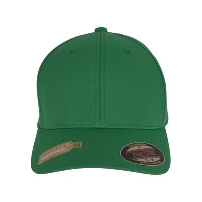 Flex Cap FLEXFIT "Flexfit Accessoires Flexfit Recycled Polyester Cap", Gr. S/M, grün, 97% Polyester (Recycelt), 3% Elasthan, unifarben, Caps