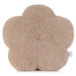 COZEE HOME Dekokissen Blume uni MF Sheep Bouclé waschbar, Ø ca. 45cm