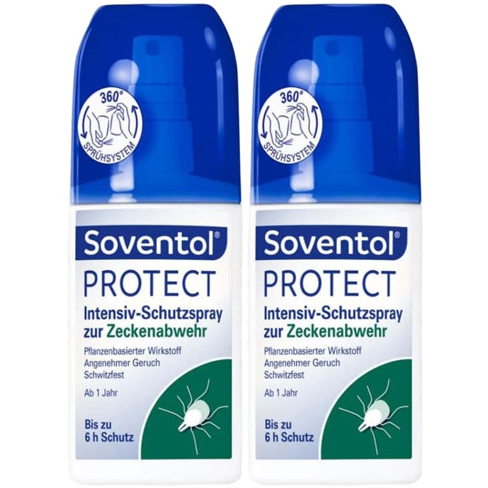Soventol Protect Intensiv-Schutzspray Zeckenabwehr 2x 2x100 ml Spray
