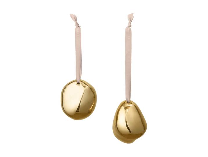 Ferm Living Décoration suspendue Bellure 7 cm, 2 pièces Finition laiton