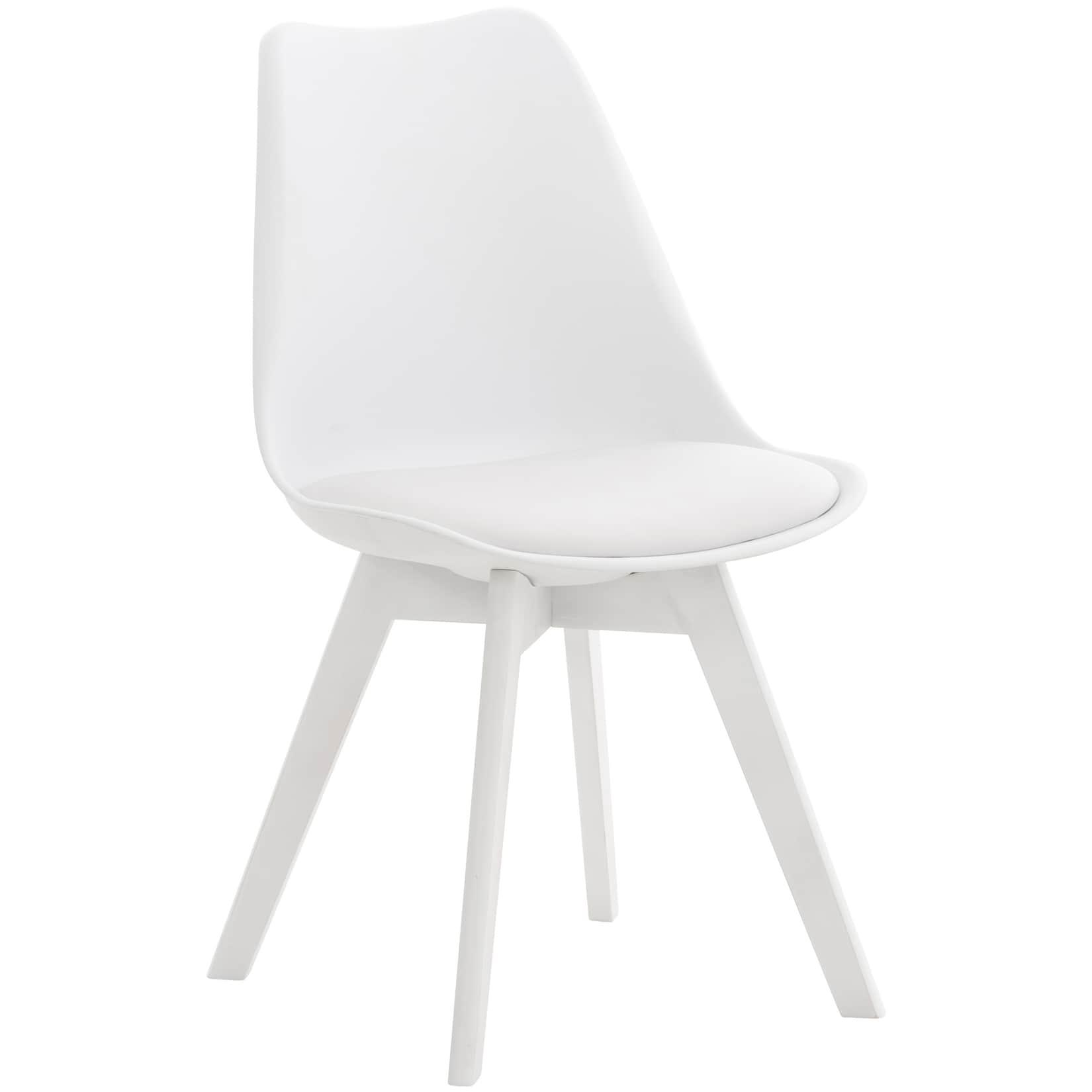 CLP Stuhl Linares Farbe: weiß/weiß, Material: Kunststoff