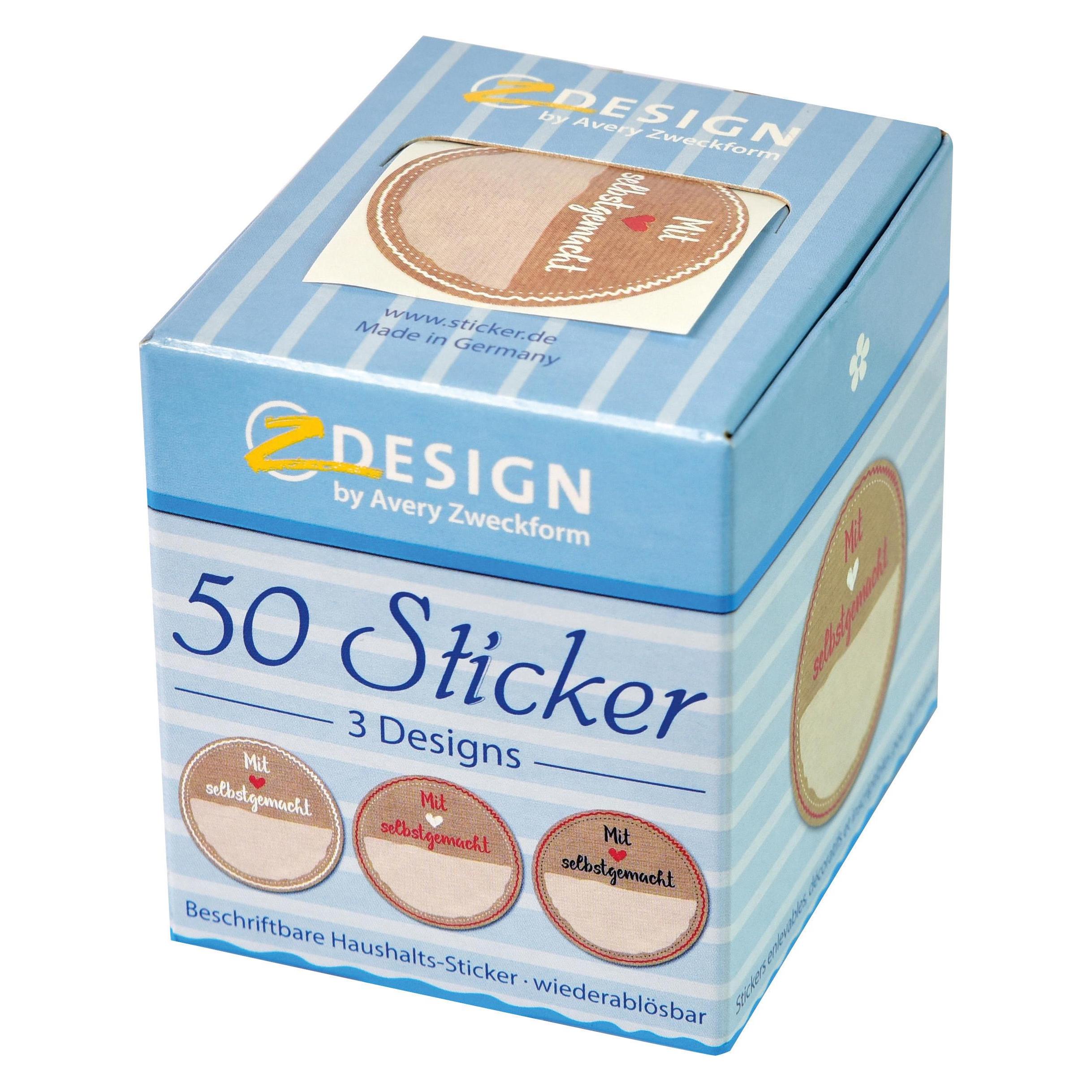 Z-Design Sticker auf Rolle (50 Sticker) (56818)