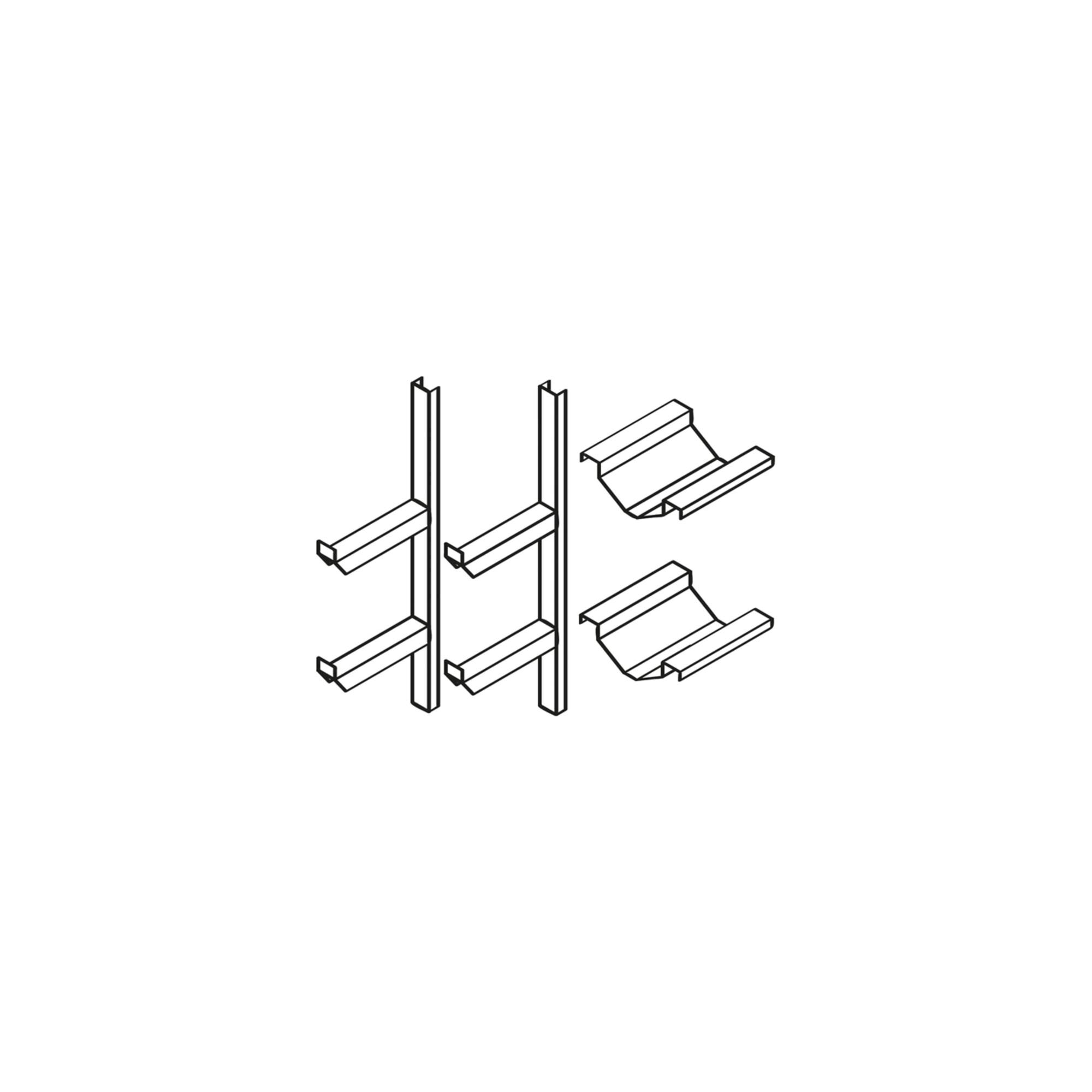 Säbu Fassregal über die halbe Breite (8609)