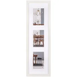 walther + design Fiorito Holz Galerie Bilderrahmen 3x 10x15 cm, WEISS