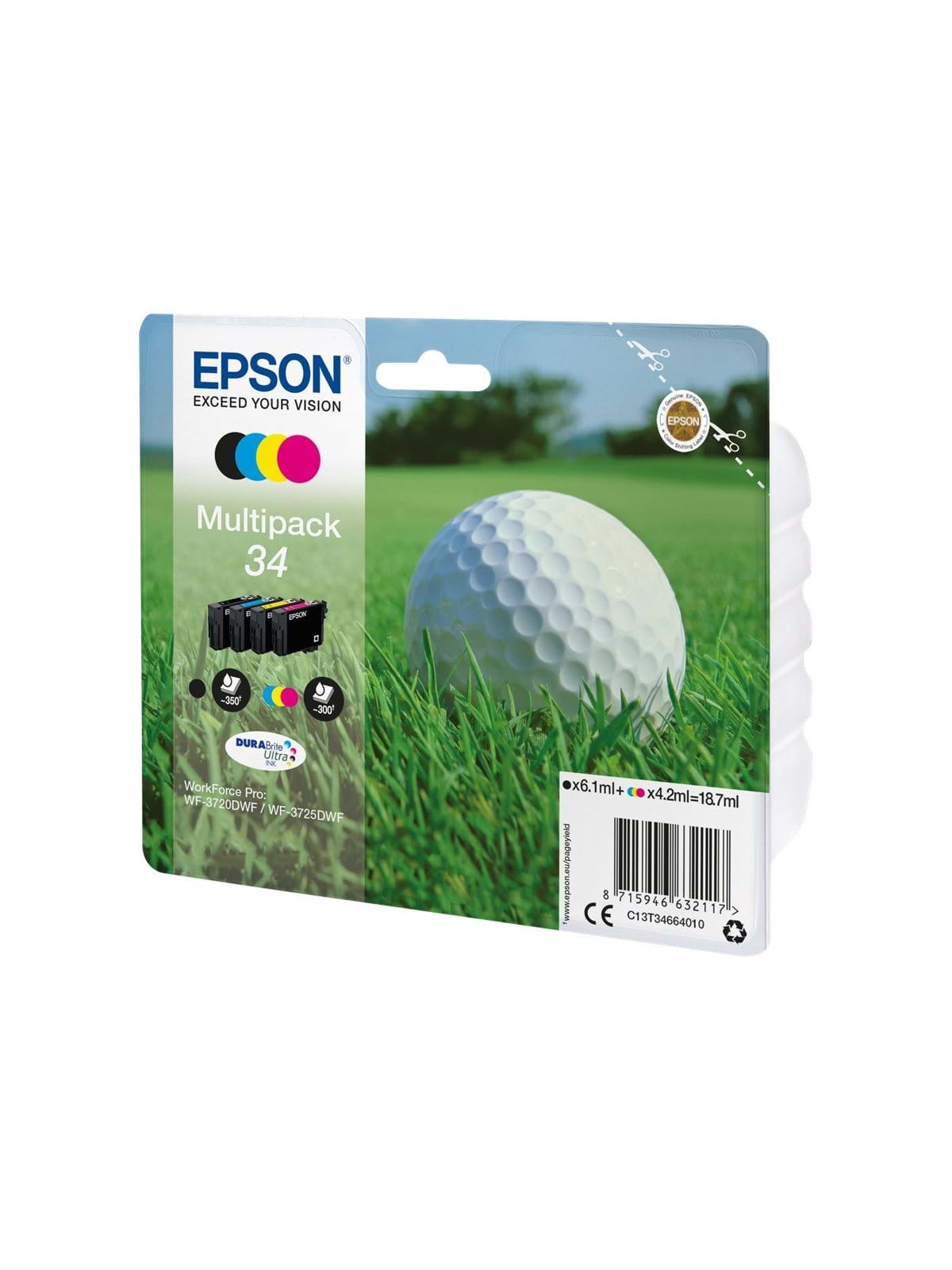 Epson 34 Multipack (Black Yellow Cyan Magenta)