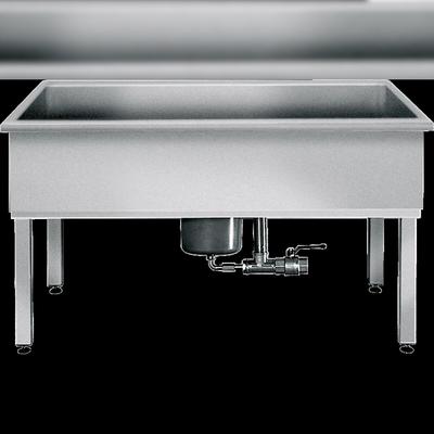 KWC Werkraumbecken, SIRIUS, Edelstahl, 1000x800x600 mm, U-bau, Schlammfang