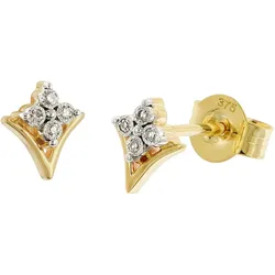 GLIZZ GL8632 Damen-Ohrringe Gold 333/8K Diamant-Ohrstecker
