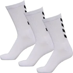 HUMMEL FUNDAMENTAL 3-PACK SOCK WHITE - 37-40