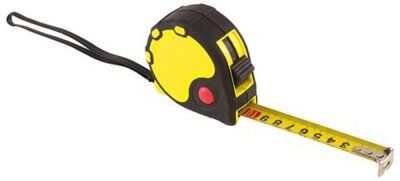 Flessometro Metrica BASIC II 5m giallo con clip e blocco lama Personalizzate o neutre
