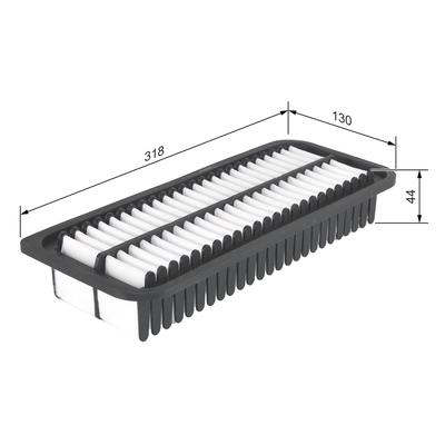 BOSCH Luftfilter f026400359 Filtereinsatz 44mm für TOYOTA DAIHATSU
