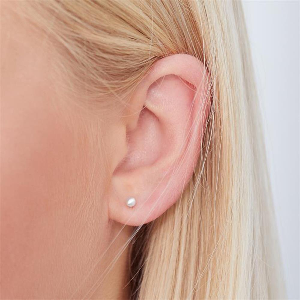 Unique 925 Sterling Silber Ohrstecker silber