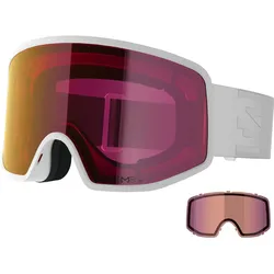 SALOMON SENTRY PRO SIGMA Schneebrille 2027 white/sigma poppy red