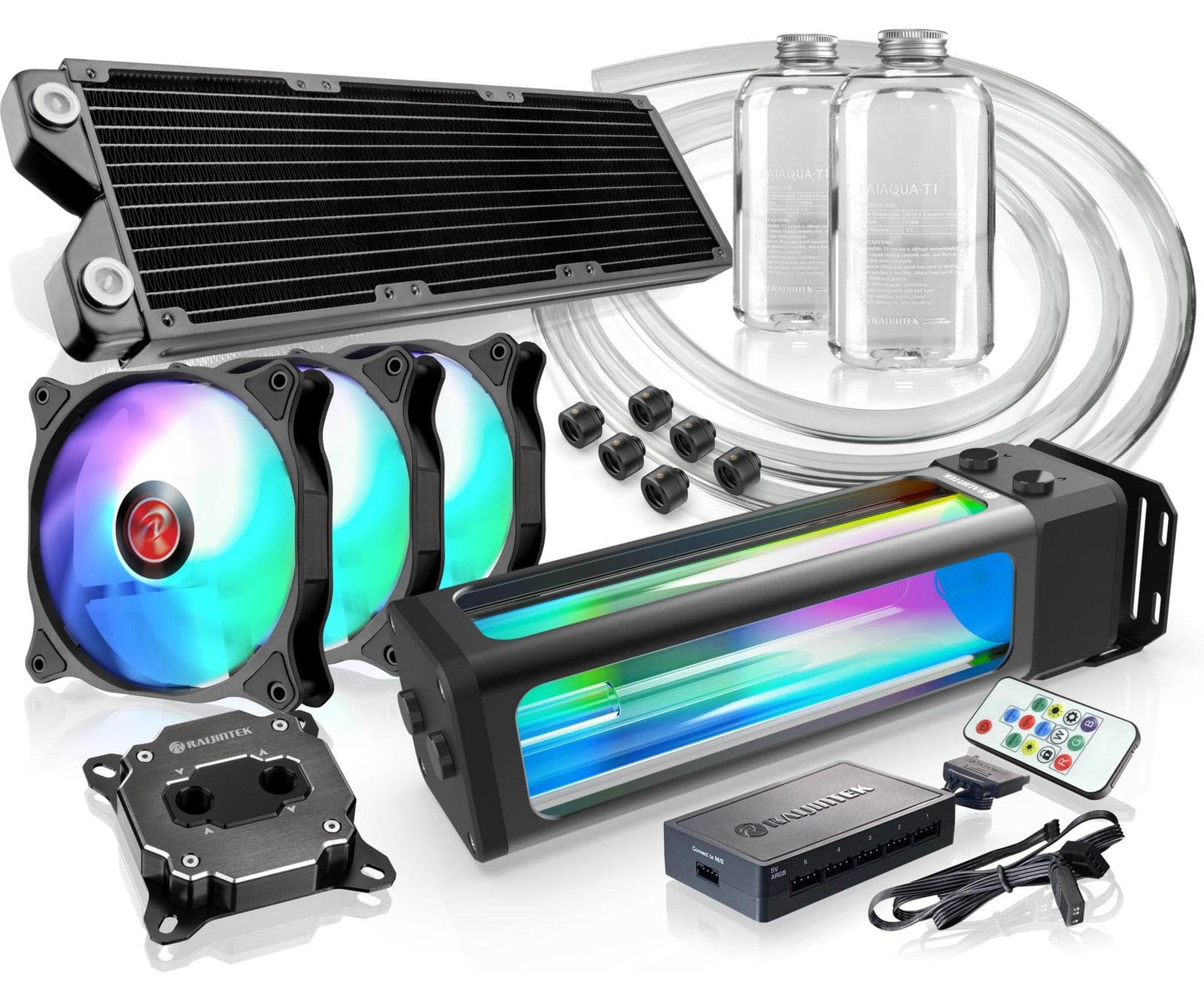 Raijintek Scylla Elite CA360 360mm Doe-het-zelf kit, Zwart