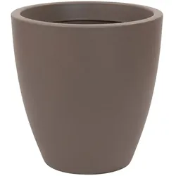 WellHome - Blumentopf aus Rotationsgeformtem Polyethylen 40L Ø40x40cm in der Farbe Taupe - Top garden Accord