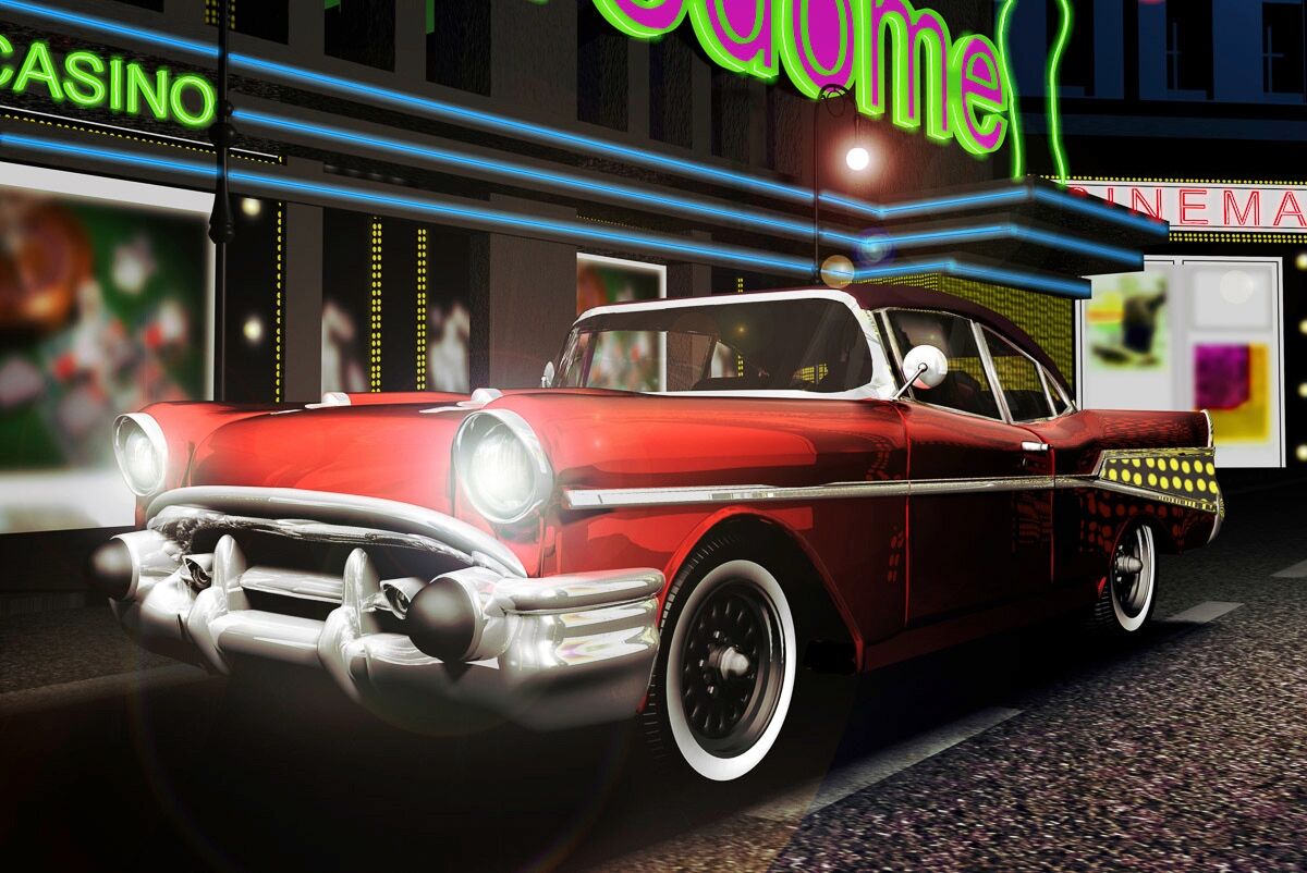 Papermoon "Oldtimer" bunt B/L: 5m x 2,8m, Bahnen: 10 Stk.