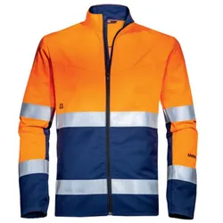 uvex suXXeed construction Bundjacke Warnfarben - körpernaher Schnitt orange/blau XL - 8826512 - orange/blau