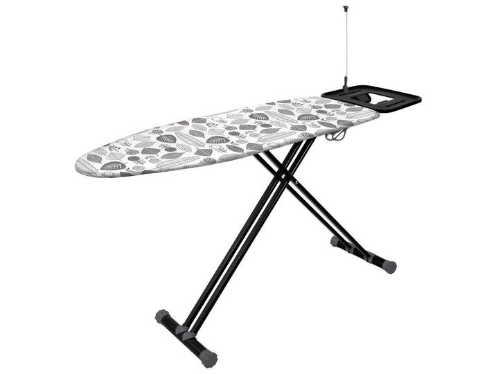 Homeware Bügelbrett, Textil, 42.5x165x8 cm, Kabelhalterung, integrierte Steckdose, Abstellfläche für Bügelstation, Haushalt & Reinigung, Wäschepflege, Bügelbretter & Bezüge