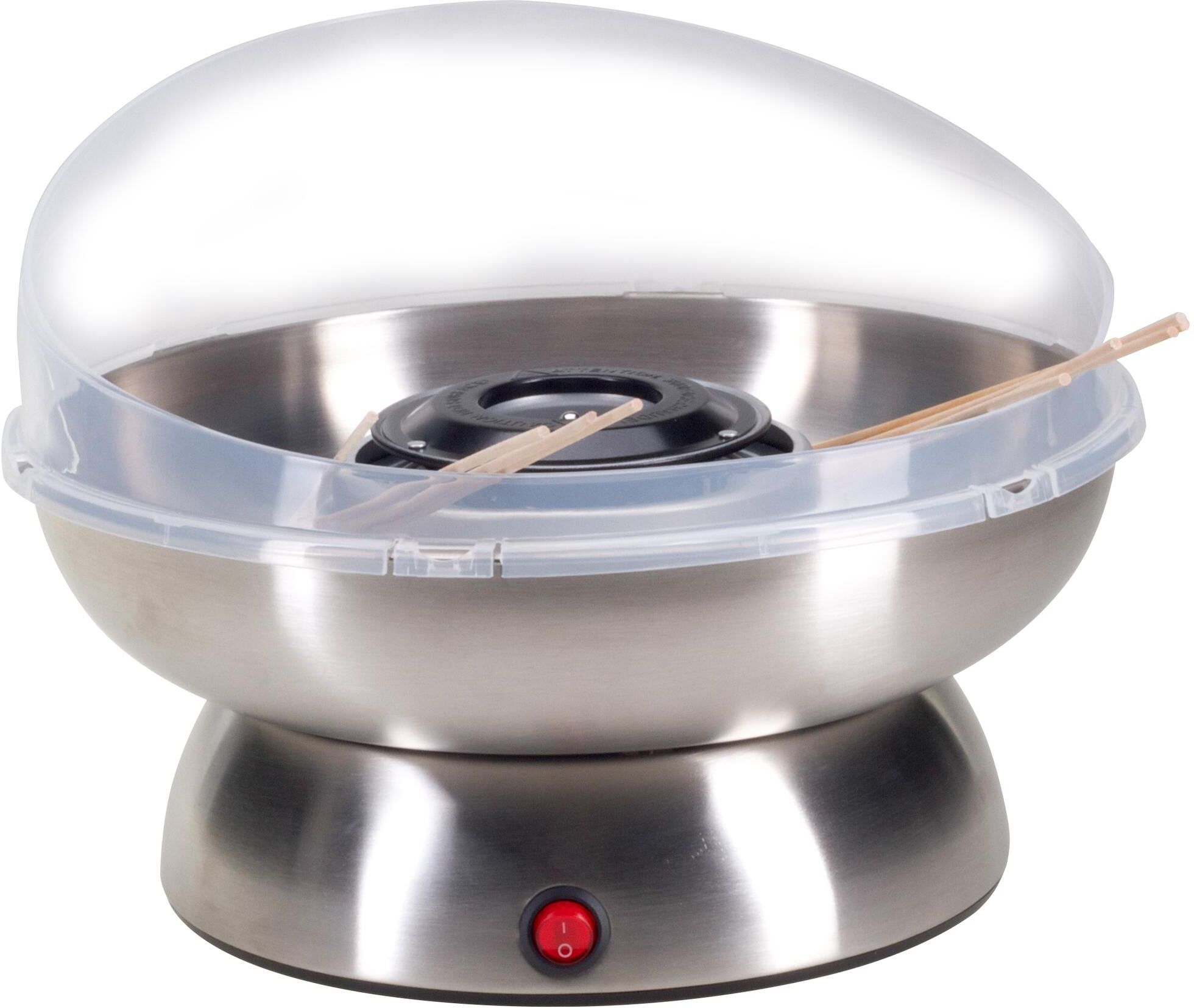 NOUVEL Zuckerwattemaschine "402321", silber (silberfarben), B:31cm H:23cm, Zuckerwattemaschinen, Zuckerwattemaschine silberfarben Einheitsgröße