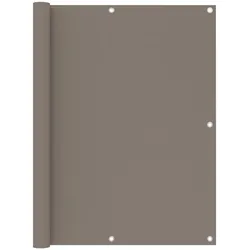 vidaXL Balkonschirm Taupe 120x600 cm Oxford-Stoff Modell Costa Harmonie