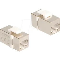 DELOCK 90637 - Keystone Modul, Cat.6 RJ45 Buchse / Buchse, FTP
