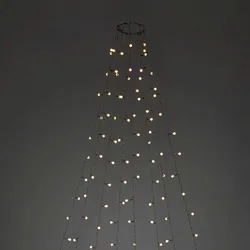 Konstsmide Weihnachtsbeleuchtung  LEDBaummantel mit Ring 8 Stränge à 50 Dioden