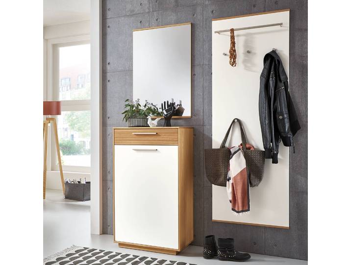 Porte-manteaux mural III 80cm Blanc/Blanc