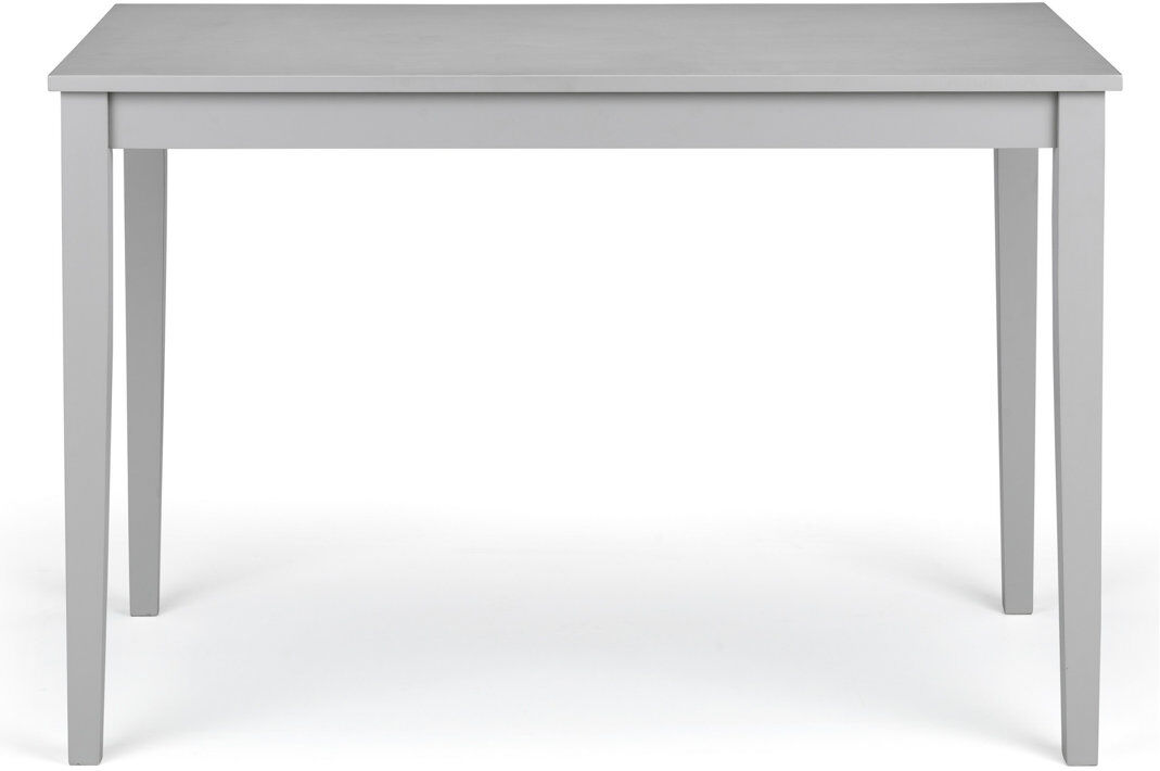 Brayden Studio Darielle Rubberwood Rectangular Dining Table Grey