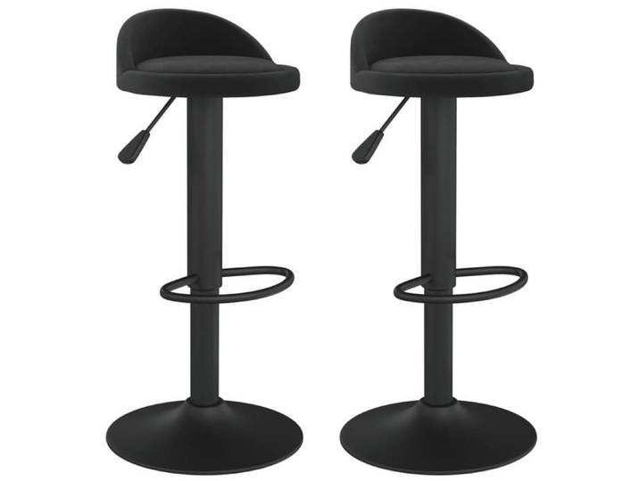 Saison Soldes  Tabourets de bar (2 PCS) - SARAZYJ - Chaises Haute moderne - Noir Velours MM1324