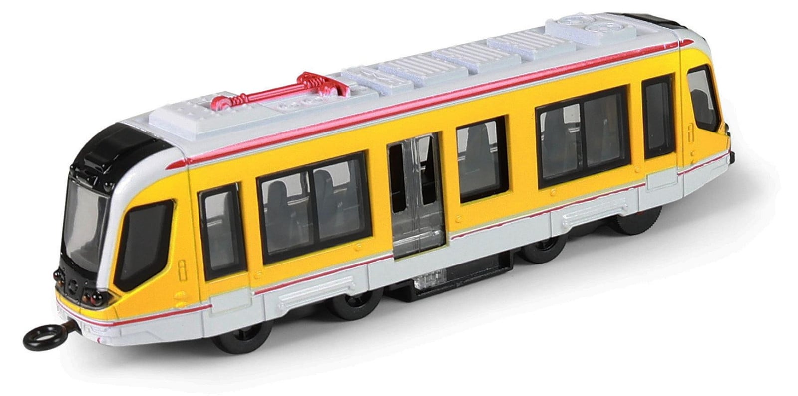RAPPA Gele metalen tram 20 cm
