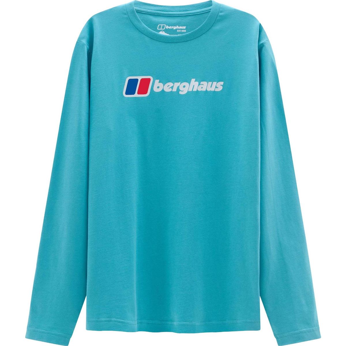 Berghaus M Berghaus BIG Logo LS Tee calgary blue (C1714) S 4-A001999004-C1714-S