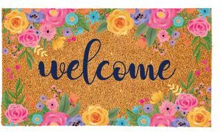 Evergreen Welcome Spring Blossom Coir Mat