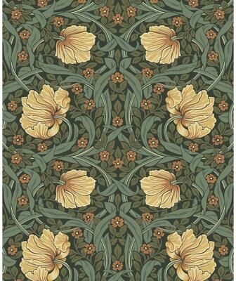 Seabrook Designs Pimpernel Garden Pre-Pasted Wallpaper