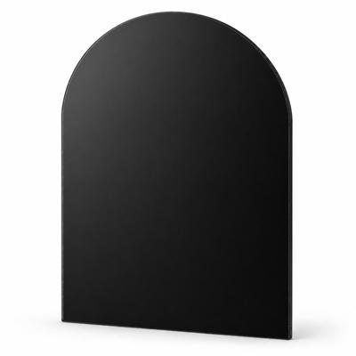 Bodenschutzplatte HANSEATIC "Funkenschutzplatte Glas", schwarz, Glas, Bodenschutzplatten