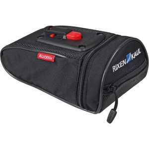 Rixen&Kaul Satteltasche Micro 80 Plus, schwarz, 0,8 Liter, reflektierend, wasserdicht, mit KLICKfix-Halterung