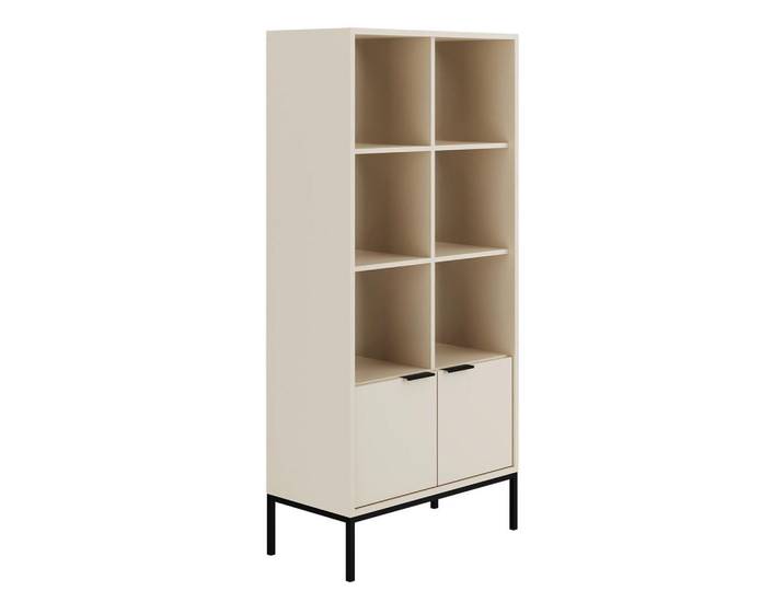 Petits-meubles Bücherregal Seattle Kaschmir, 80x171.3x40 cm, Wohnzimmer, Regale, Bücherregale