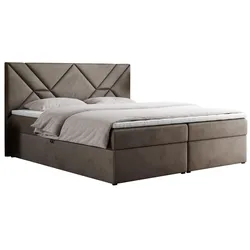 BOXBETT NEOMI 200/200 - Braun Velvet - H3 - Visco