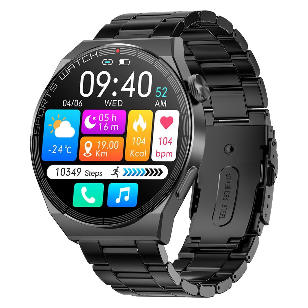 Trevi T-FIT 300 CALL 3,35 cm (1,32') Digitaler Touchscreen Schwarz (45 mm, ohne SIM) (0TF30000)