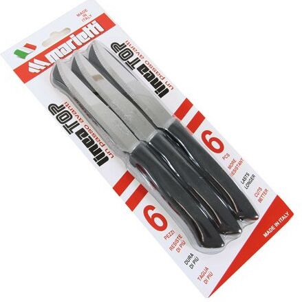 Set coltelli bistecca Marietti 1860 27TPB06N TOP lama dentata (11,5cm)