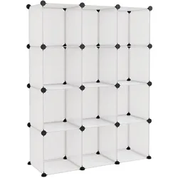 vidaXL, Schuhschrank, Narones (31.50 x 31.50 x 124 cm)
