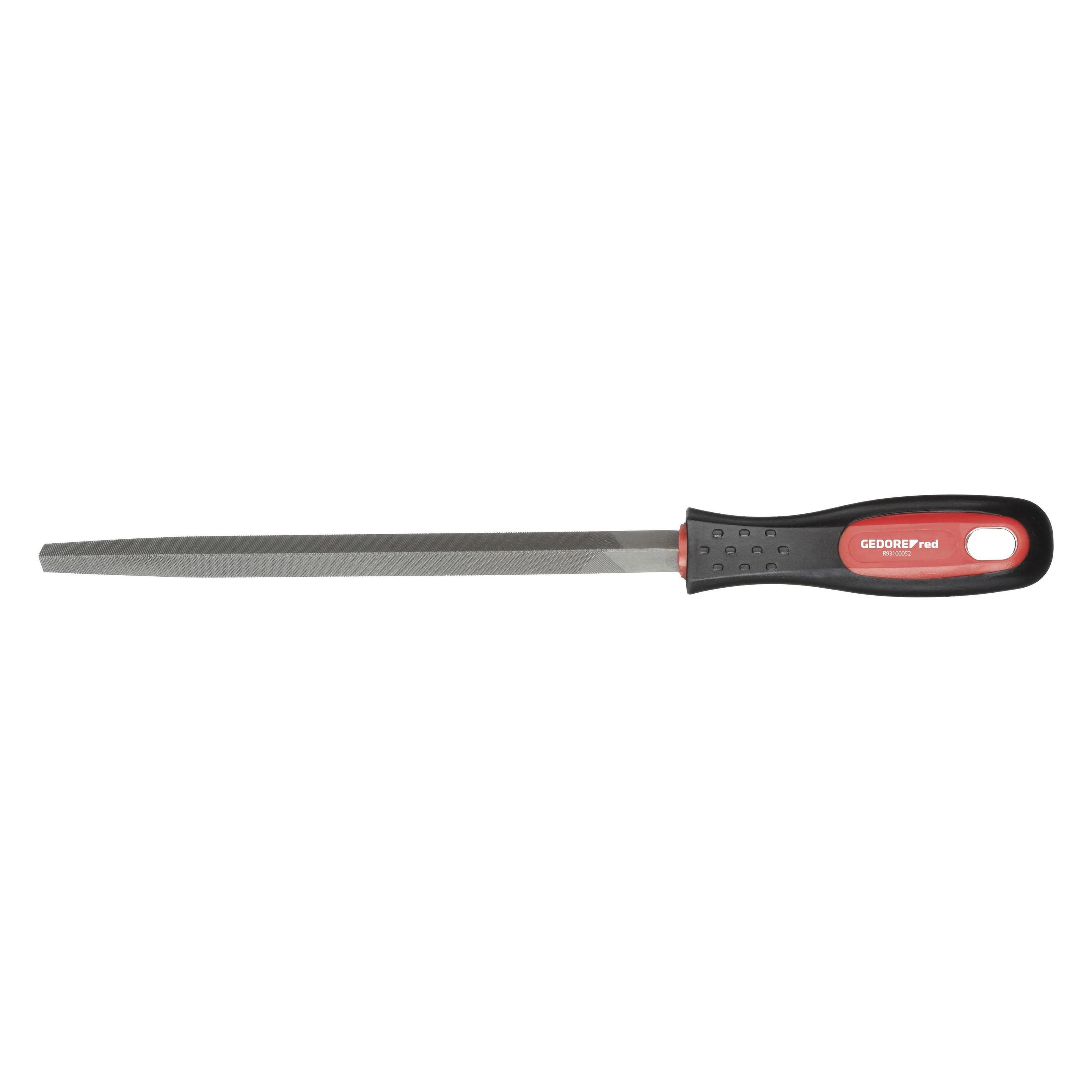 Gedore Red red Dreikantfeile, Spezialstahl, 2-Komponenten-Griff, Rot/Schwarz (Hieb 2, 313 mm) (3301591)