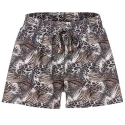 Trofe Mix Bikini Wildlife Swimwear Shorts Schwarz gemustert 40 Damen