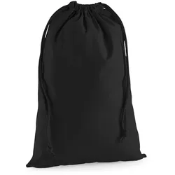 Westford Mill Baumwollbeutel Sportbeutel W216 black XL (49,5 x 75 cm)