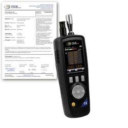 Partikelzähler PCE Instruments PCE-PCO 1-ICA Temperatur, Luftfeuchtigkeit, Luftpartikel mit Datenloggerfunktion, mit Temperaturmessfunktion