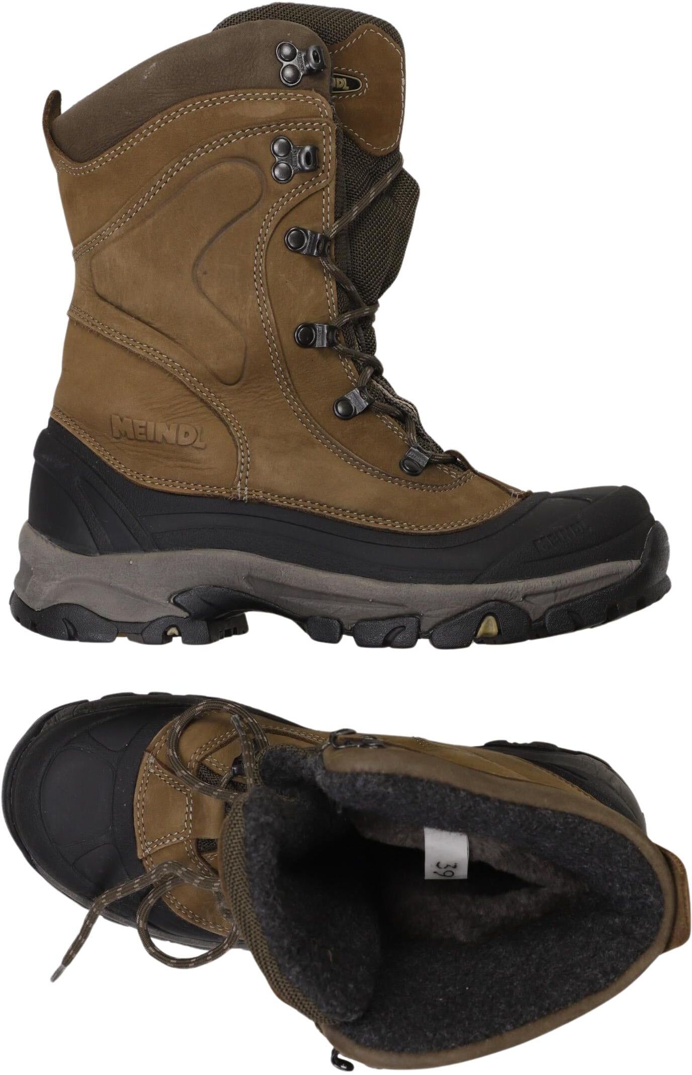 Meindl Damen Stiefelette, Braun, Gr. EU 39, kein / Etikett - Second Hand