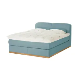 Boxspringbett  Esop , blau , Maße (cm): B: 160 H: 111