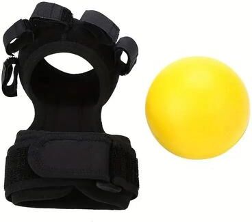 Uplifted Goods Adjustable Finger Gripper Exercise Ball For Hand Strength And Rehabilitation 1 Pc
